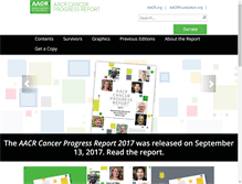 Tablet Screenshot of cancerprogressreport.org